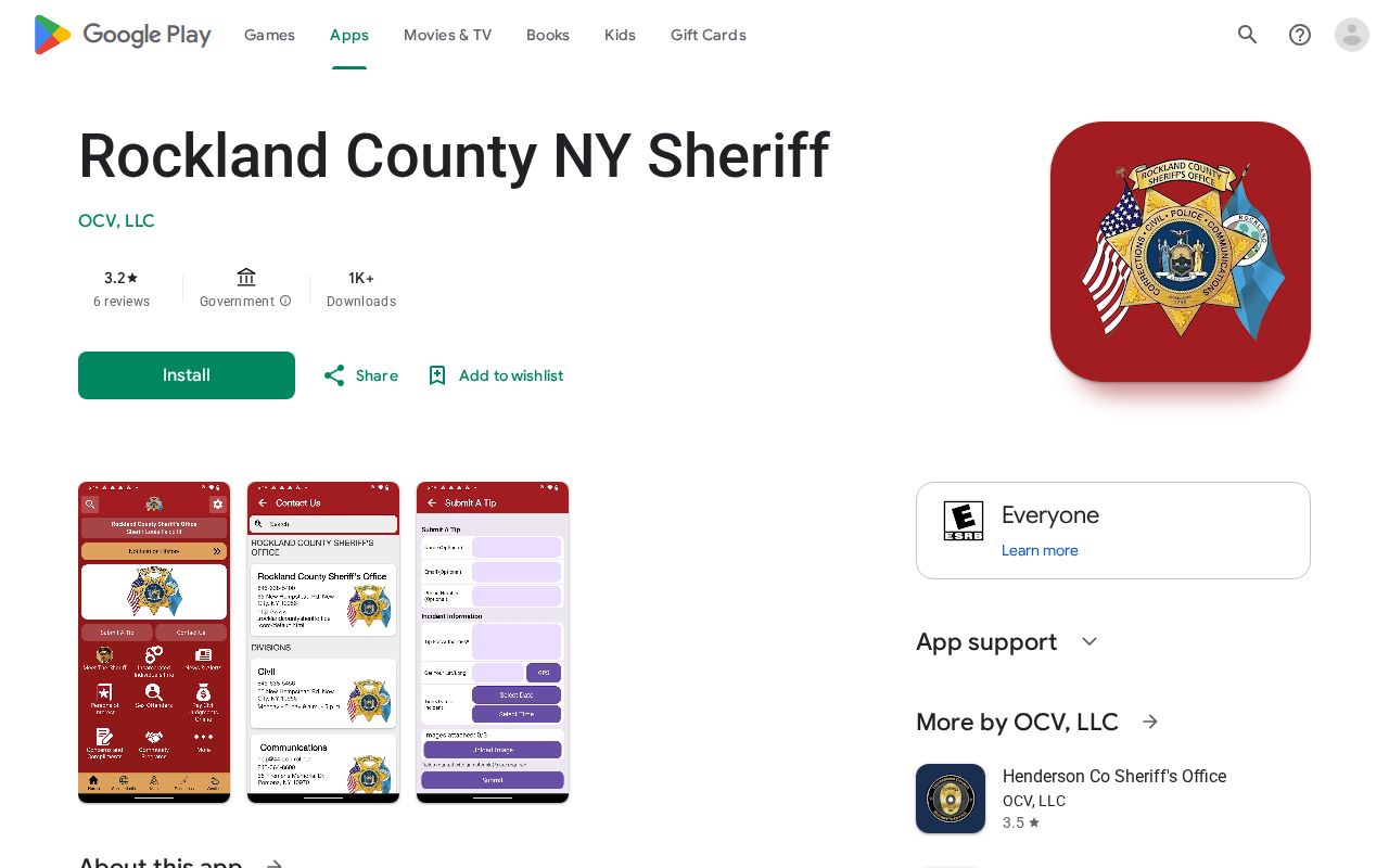 Rockland County Sheriff app source for custody notifications and public safety information